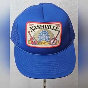 Nashville Music City vintage trucker hat